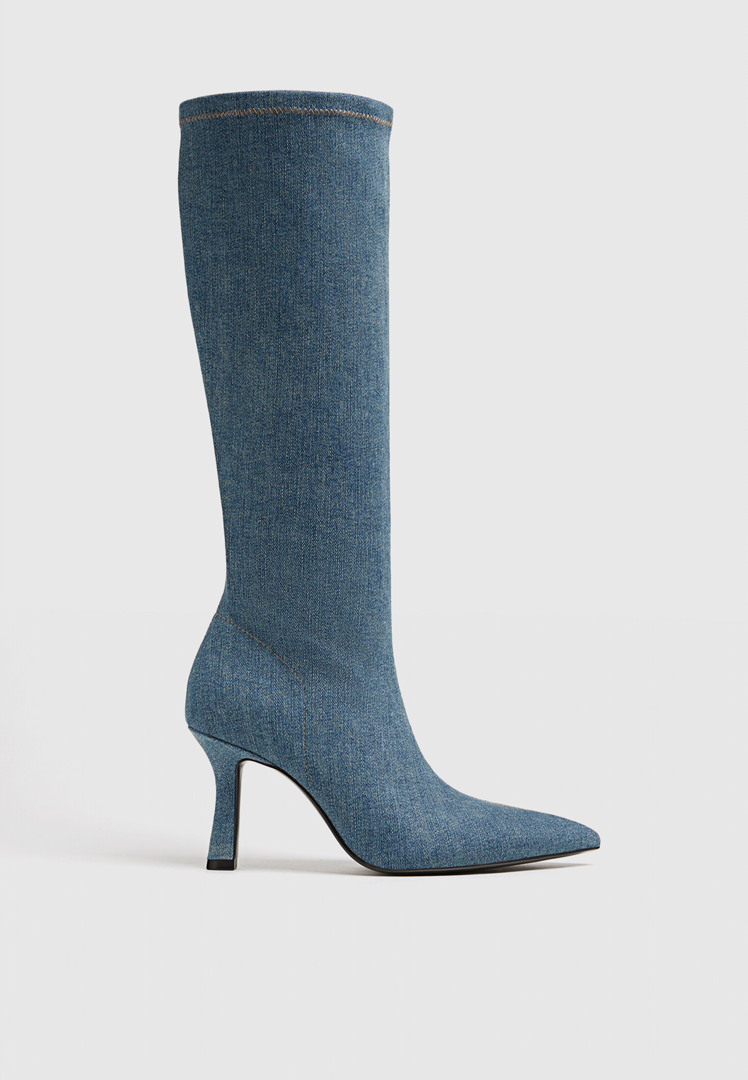 Tall denim boots online