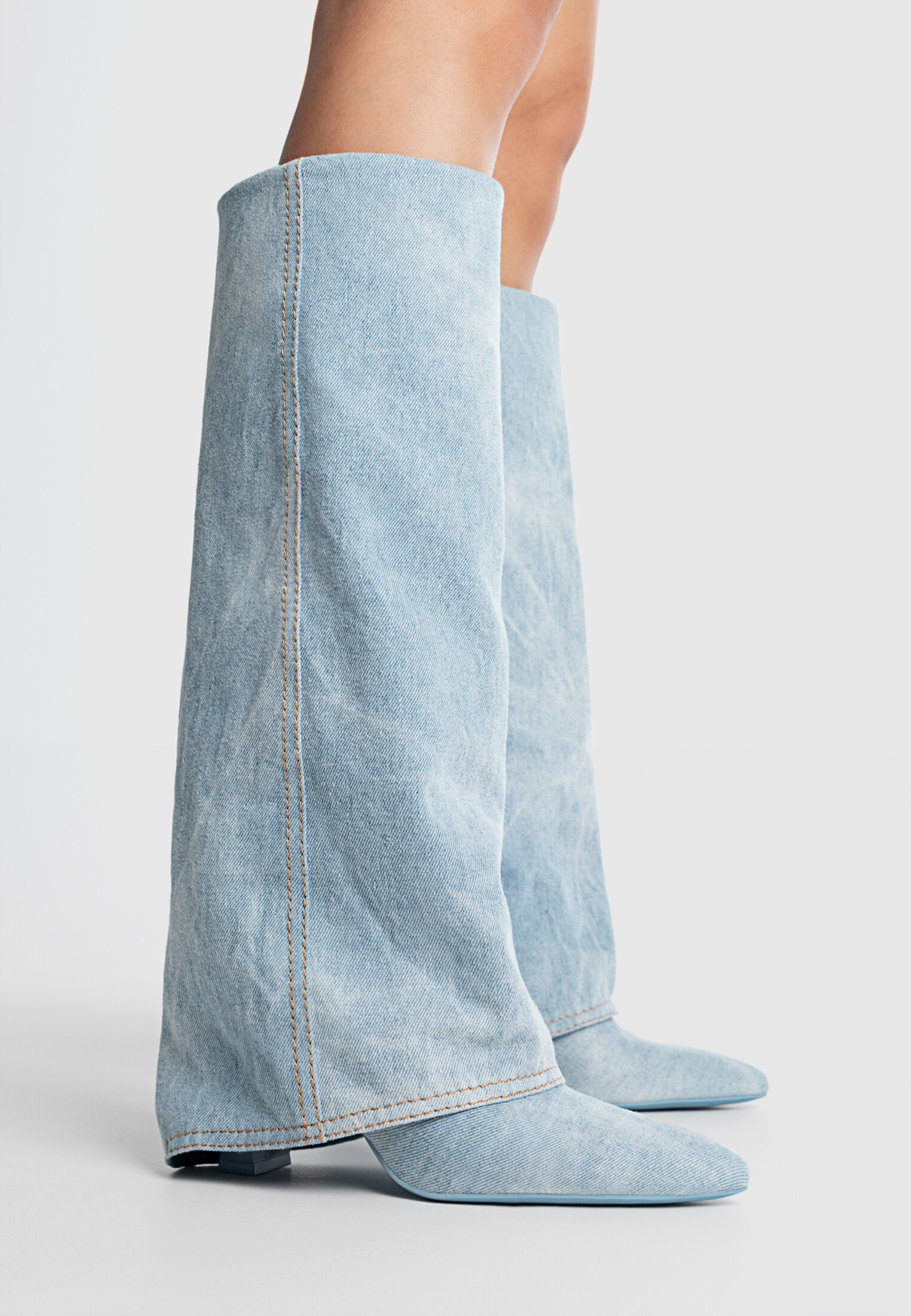 Denim boots online