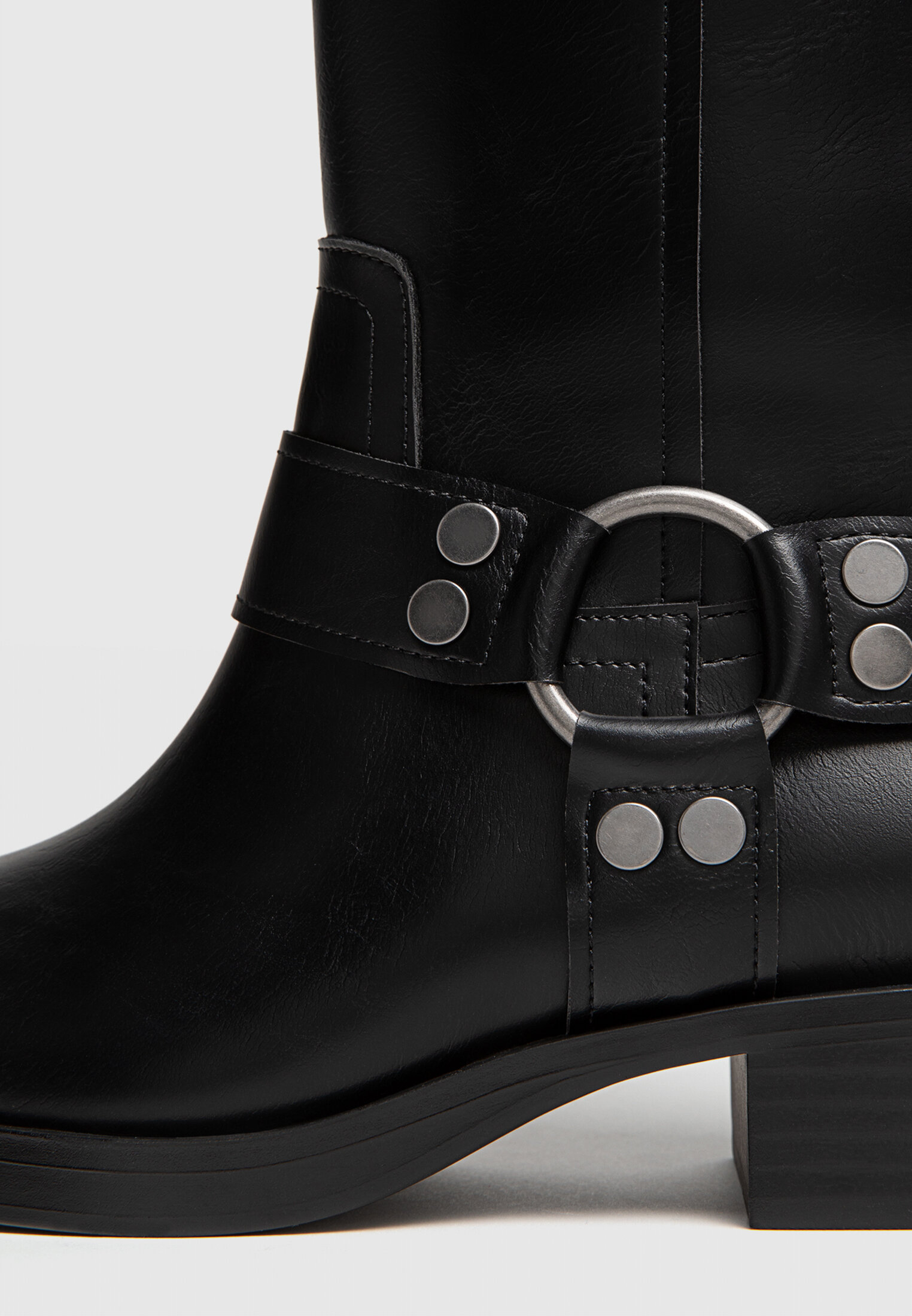 Biker sale boots stradivarius