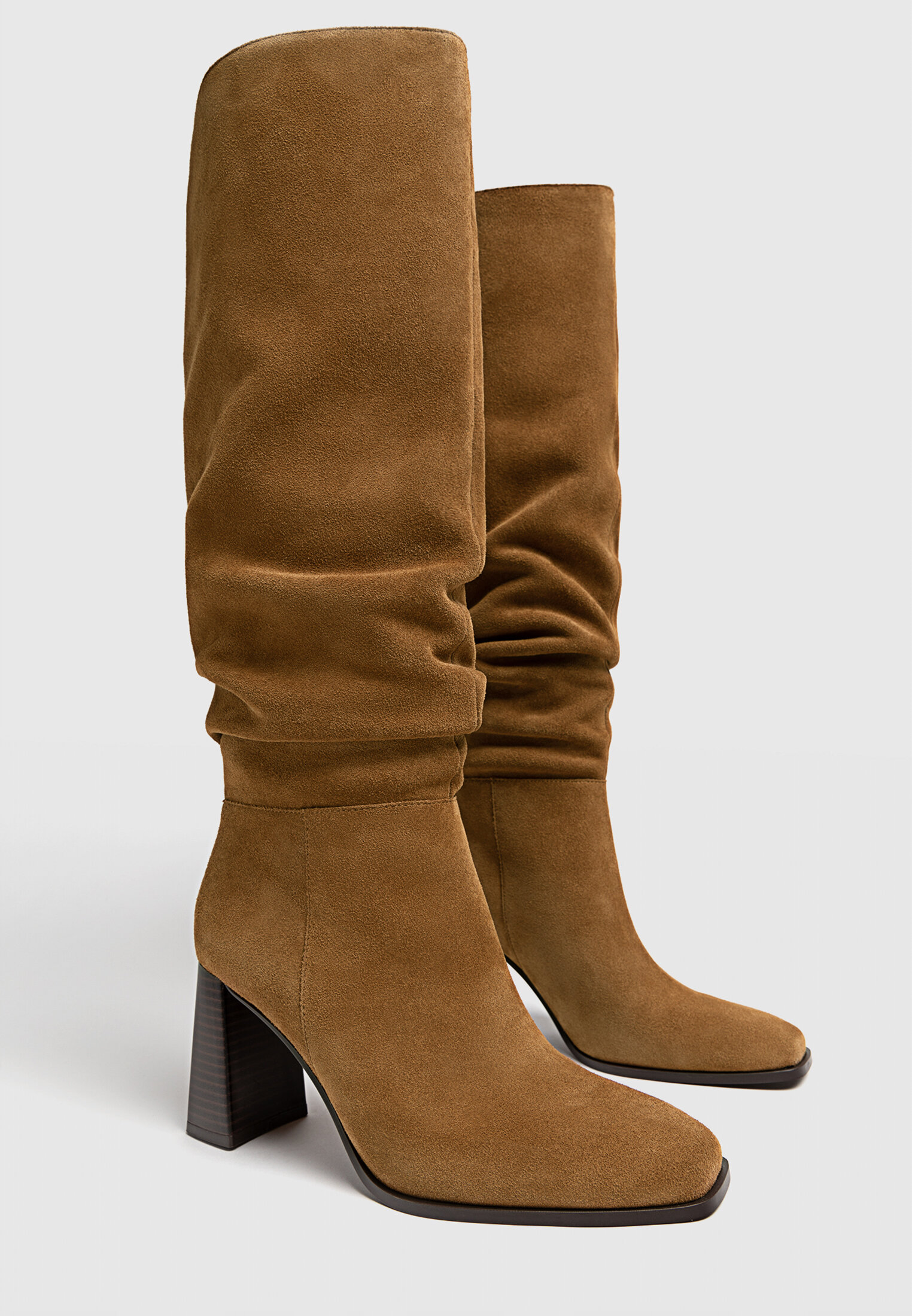 Botas marrones stradivarius store