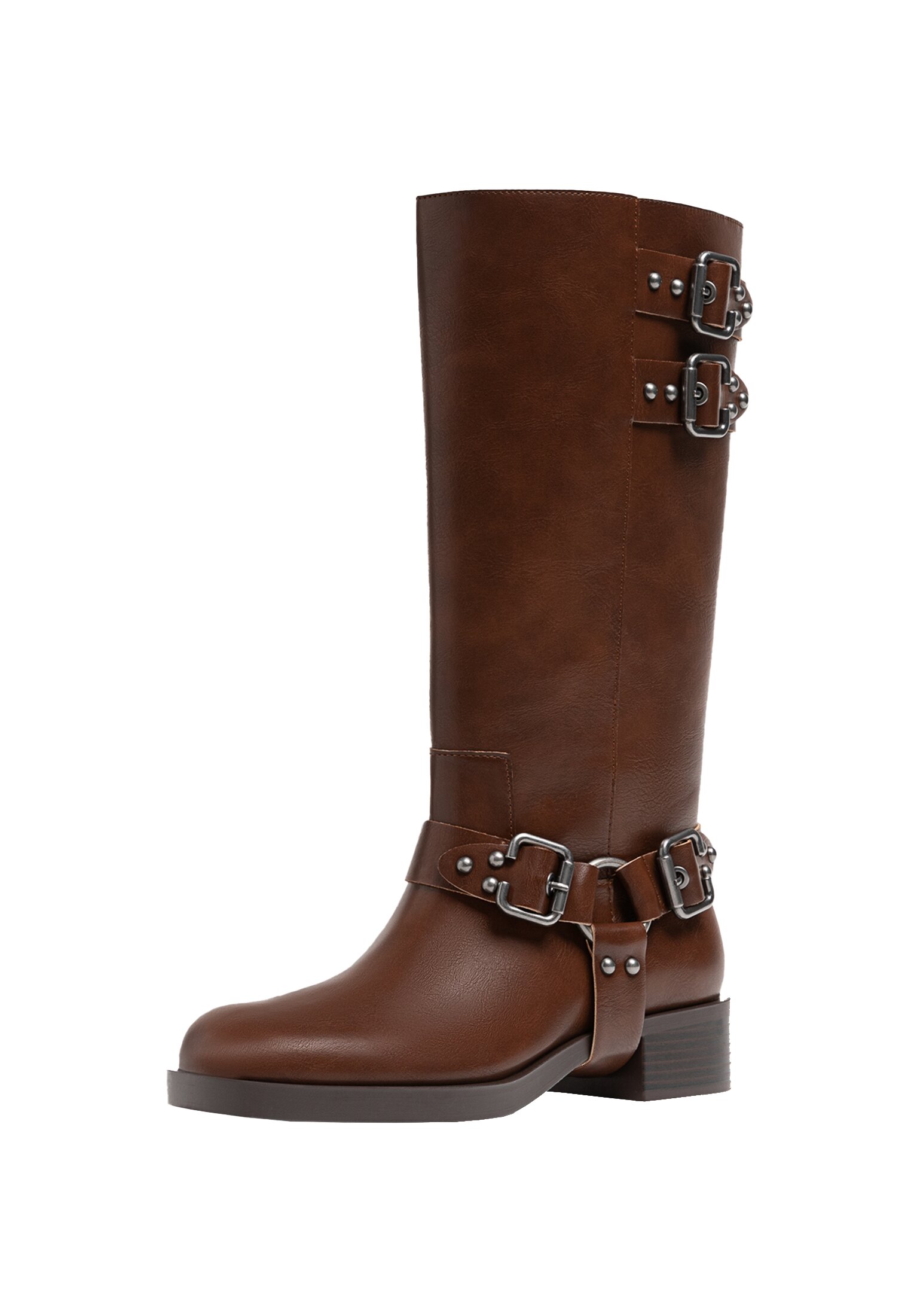 Biker boots stradivarius discount