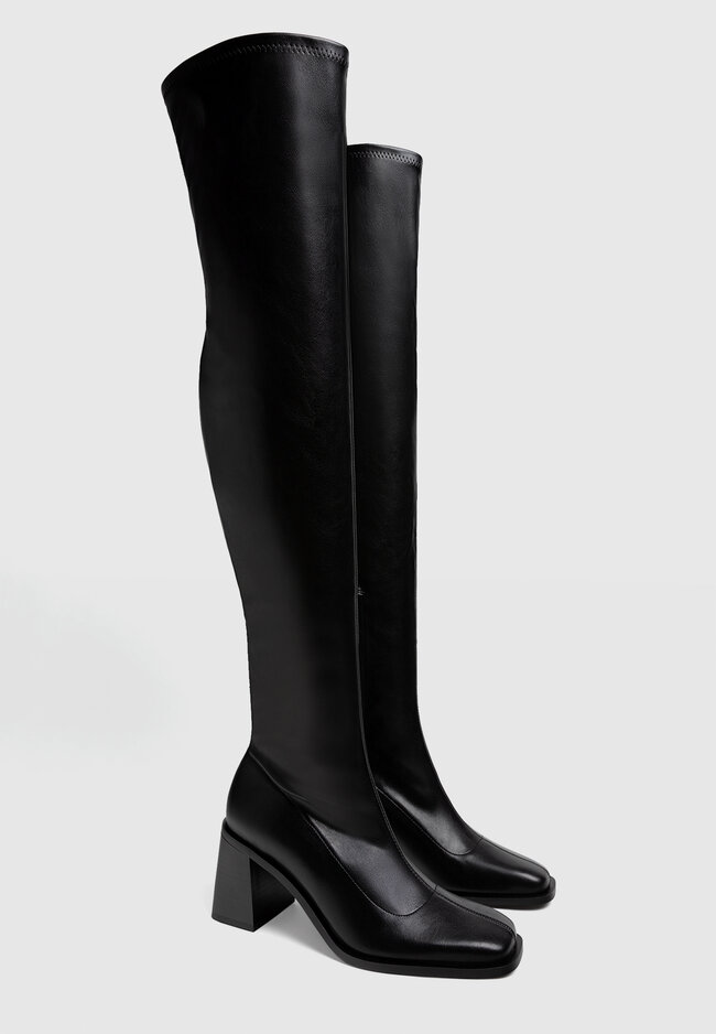 Stradivarius over the knee boots cheap
