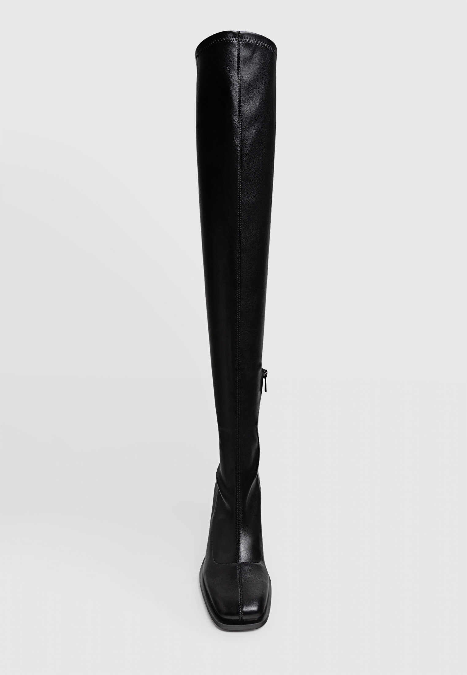 Over the knee outlet heeled boots