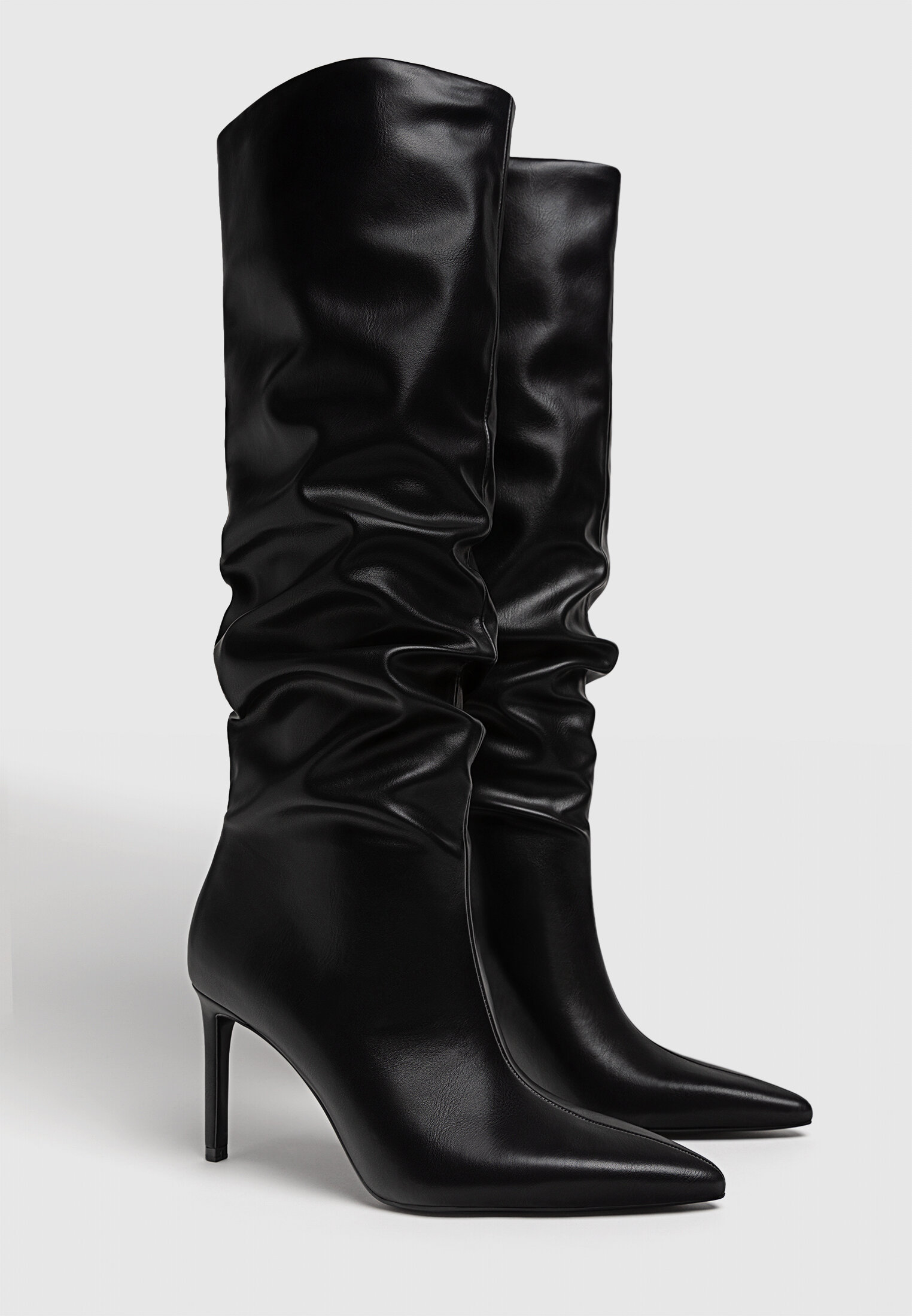 Stretch over the knee boots Women s fashion Stradivarius Worldwide