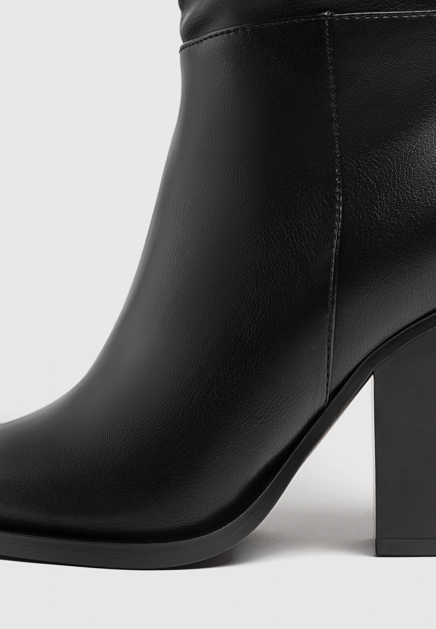 Fashion leather on sale slope heel boots