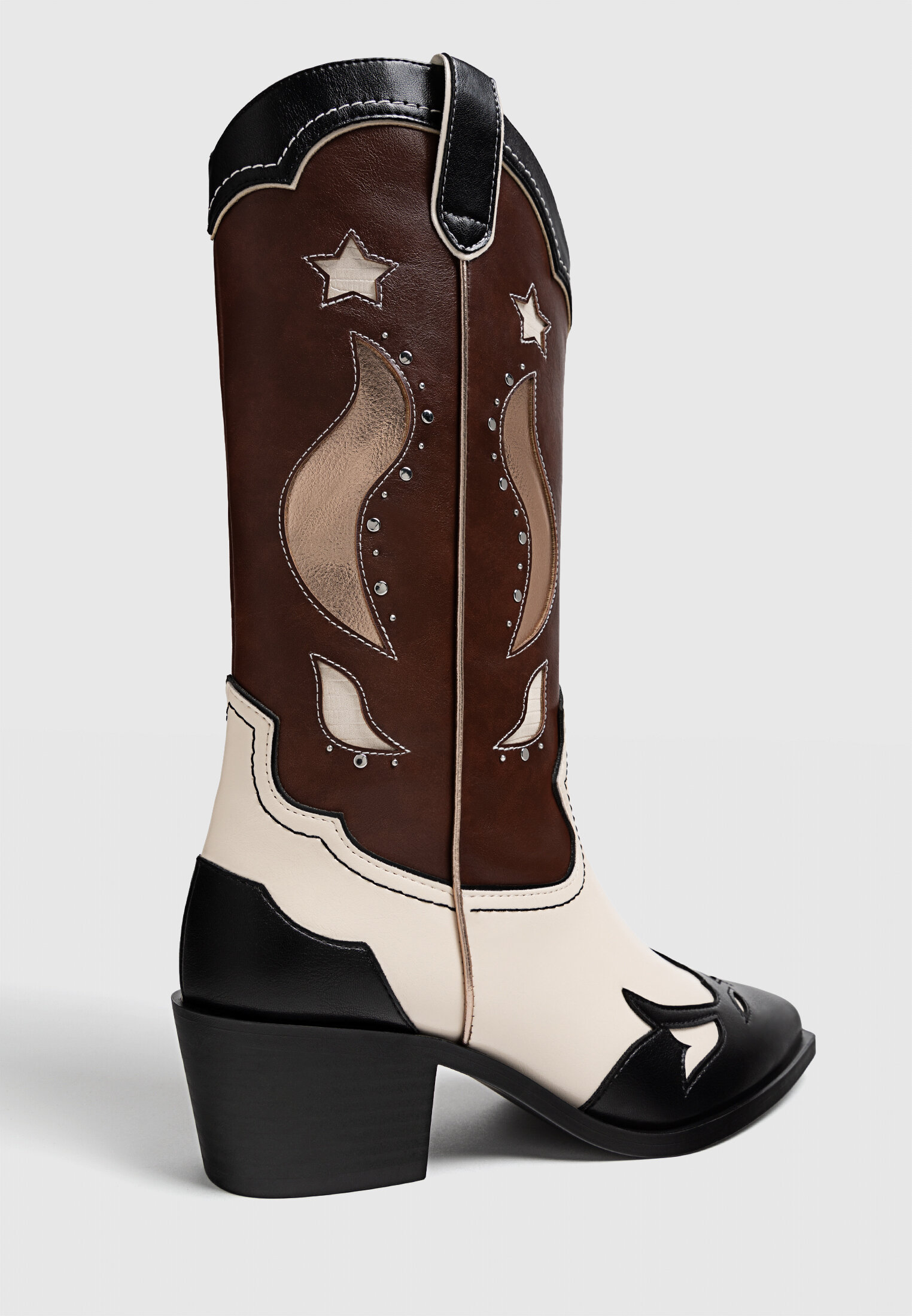 Metal heeled cowboy boots online