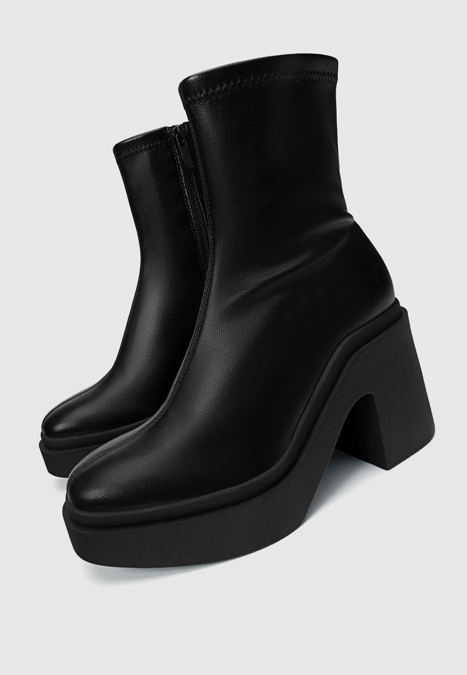 Botines stretch con plataforma