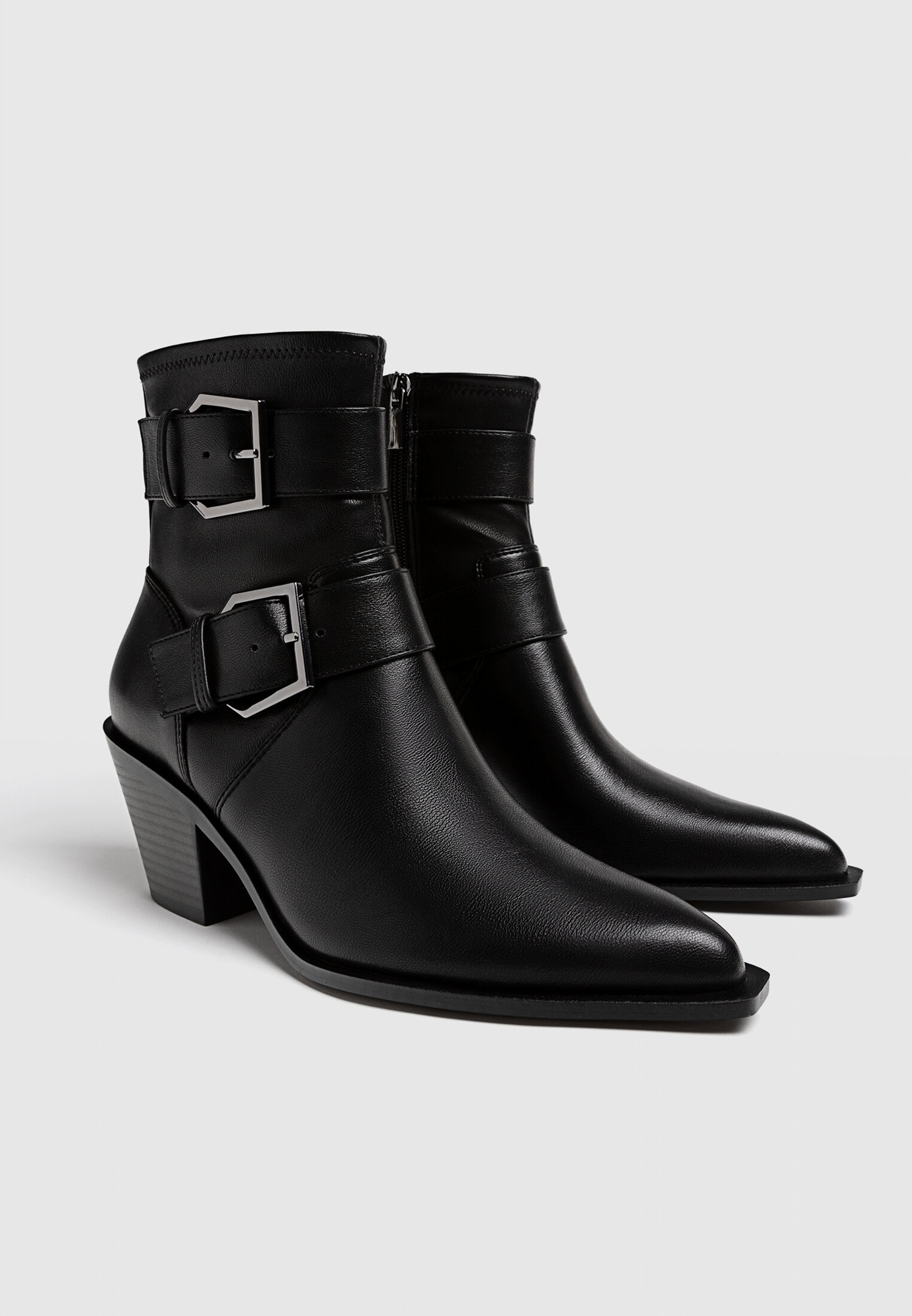 Boots with straps store womens