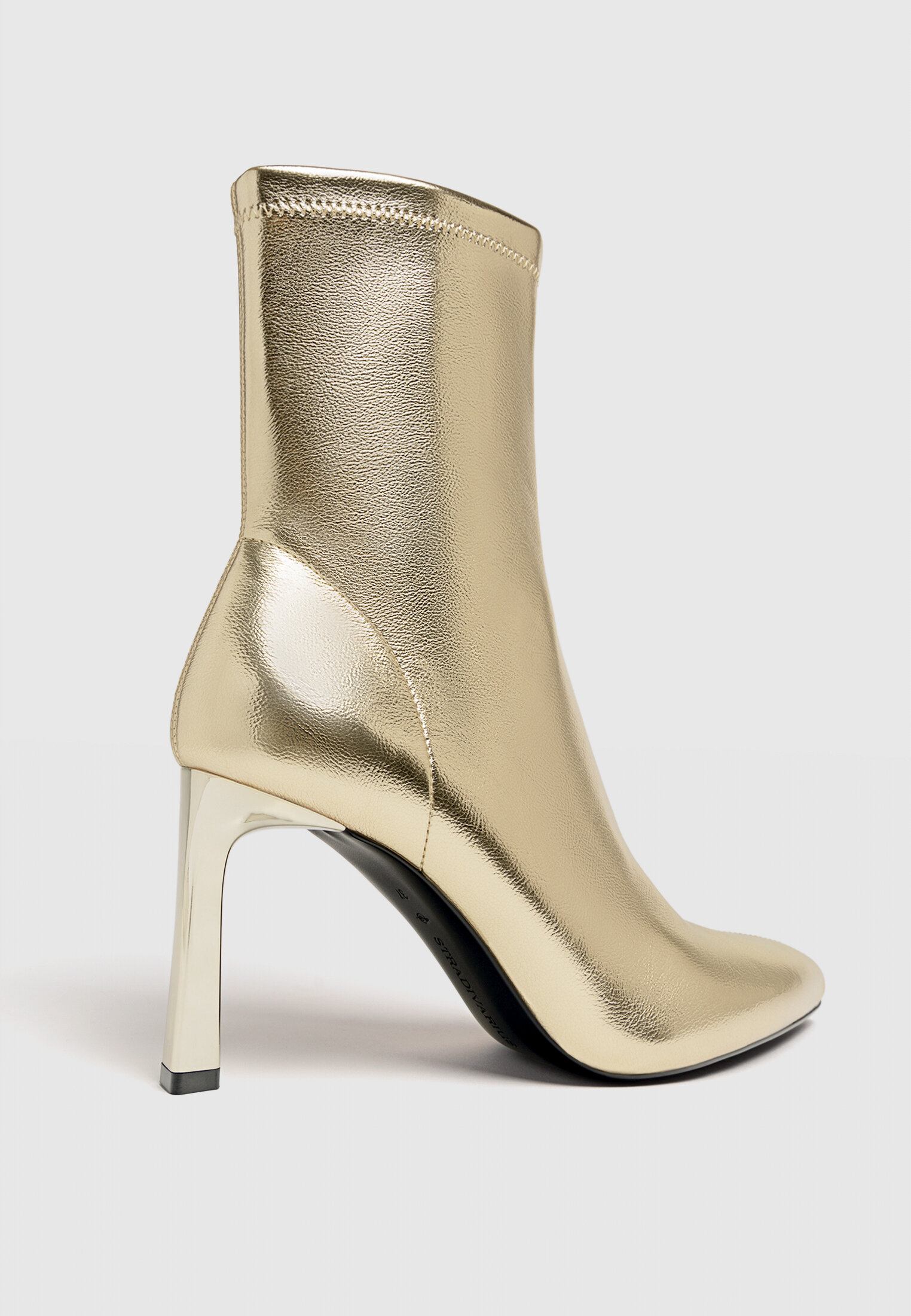 Metallic block 2024 heel boots