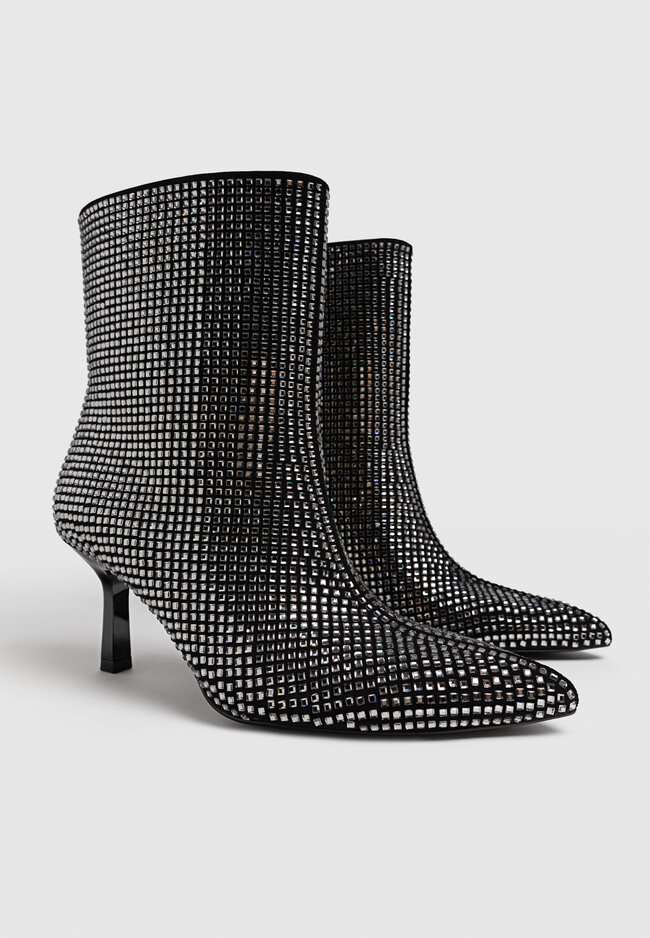 Rhinestone discount studded boots