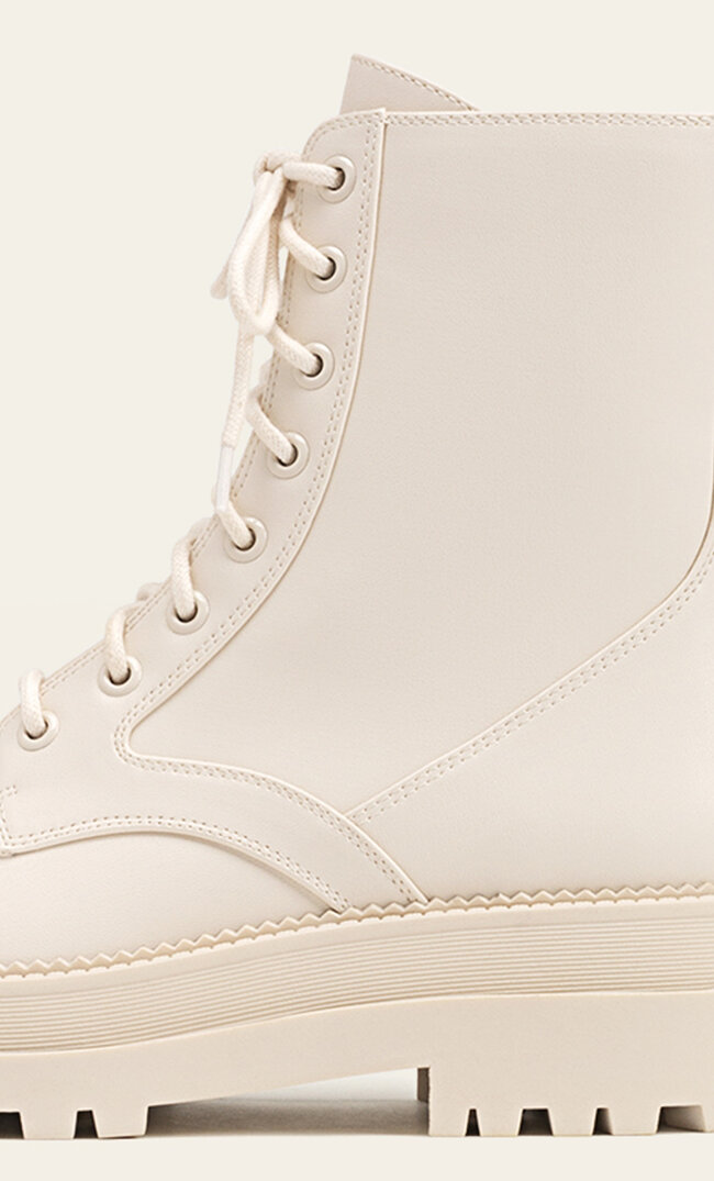 Stradivarius lace up boots discount
