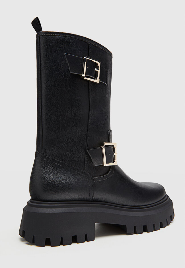 Flat ankle cheap boots sale