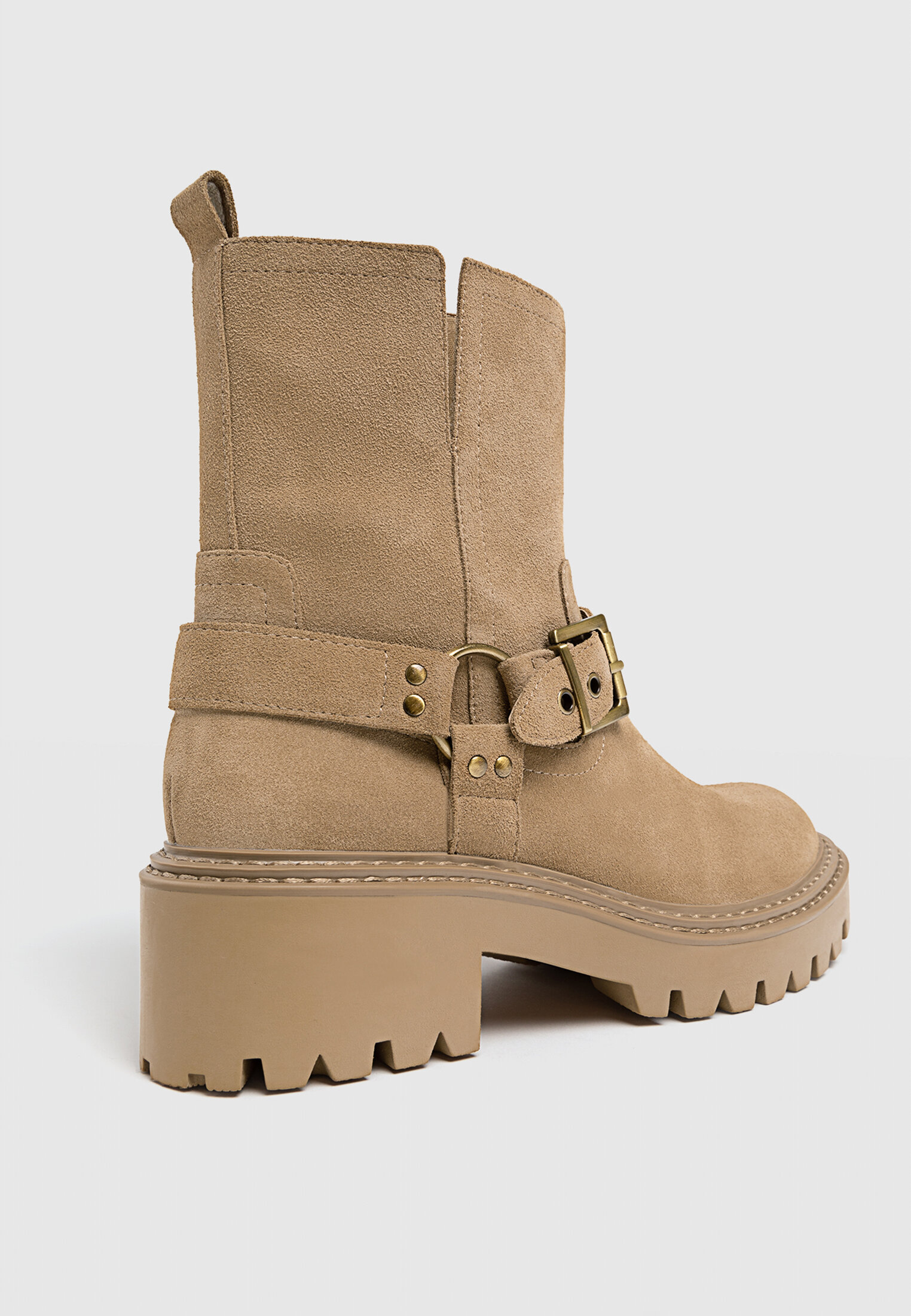 Biker boots stradivarius hotsell