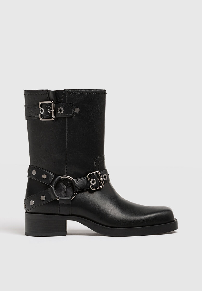 Biker 2025 boots stradivarius