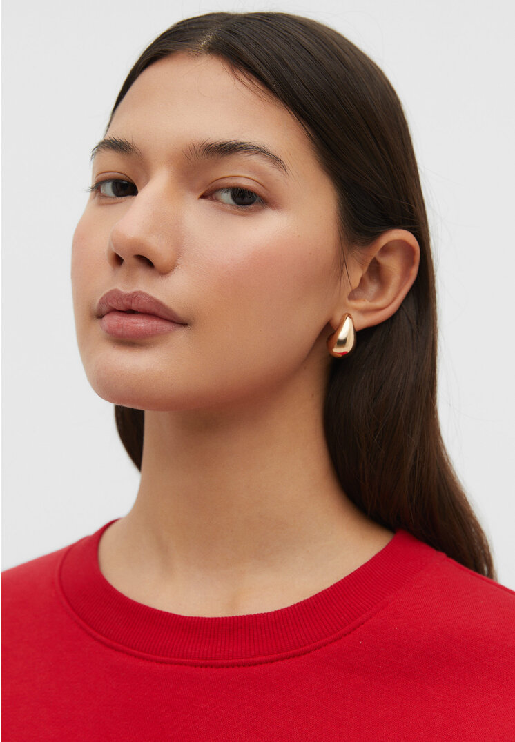 Stradivarius Set 2 orecchini a goccia, a cerchio e ear cuff  Oro OS