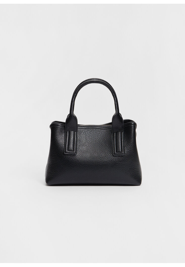 Stradivarius Geantă Tote Rigidă Negru Os