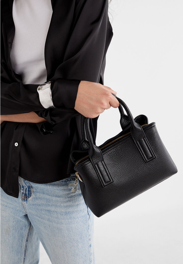 Stradivarius Borsa tote rigida  Nero OS