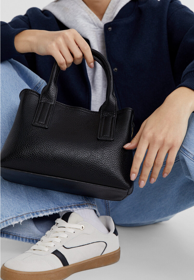 Stradivarius Borsa tote rigida  Nero OS