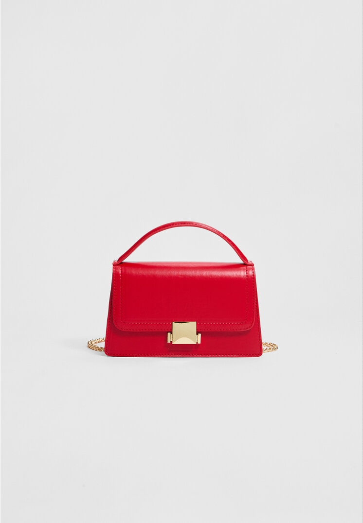 Stradivarius Double-handle crossbody bag  Red OS
