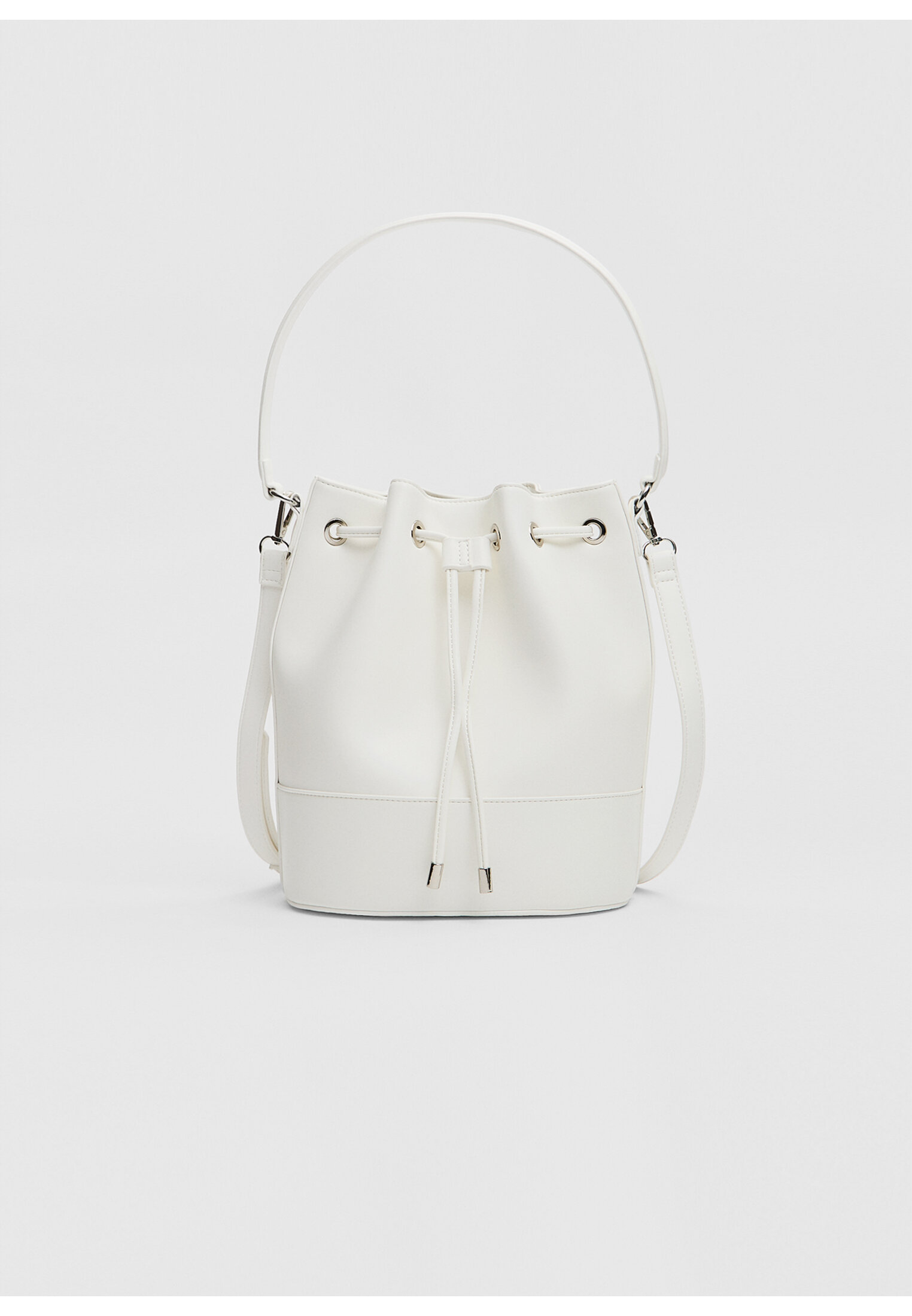 Crossbody bucket bag with metal details Women's fashion