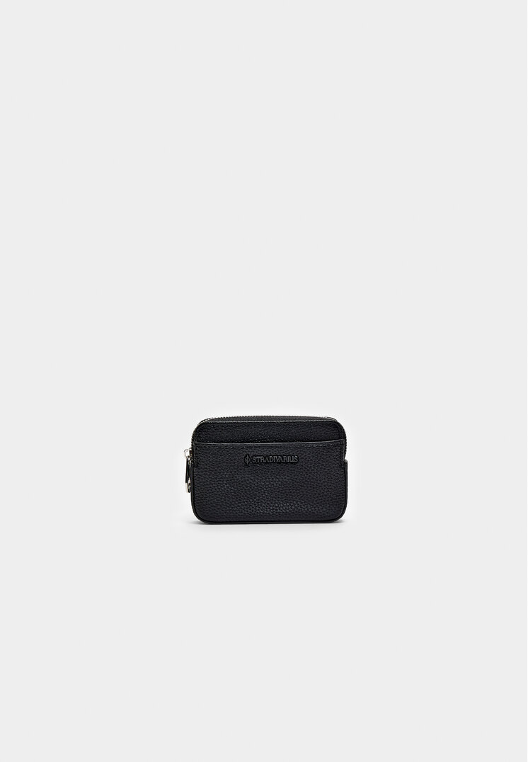 Stradivarius Portmoneu Dreptunghiular Negru Os
