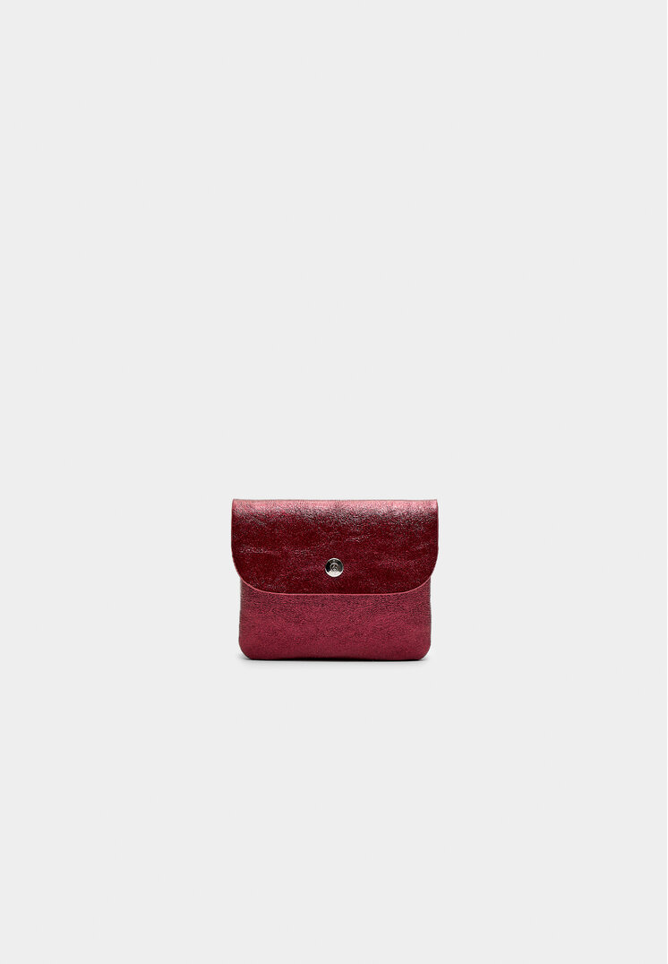 Stradivarius Portcard Mic Metalizat Grena Os