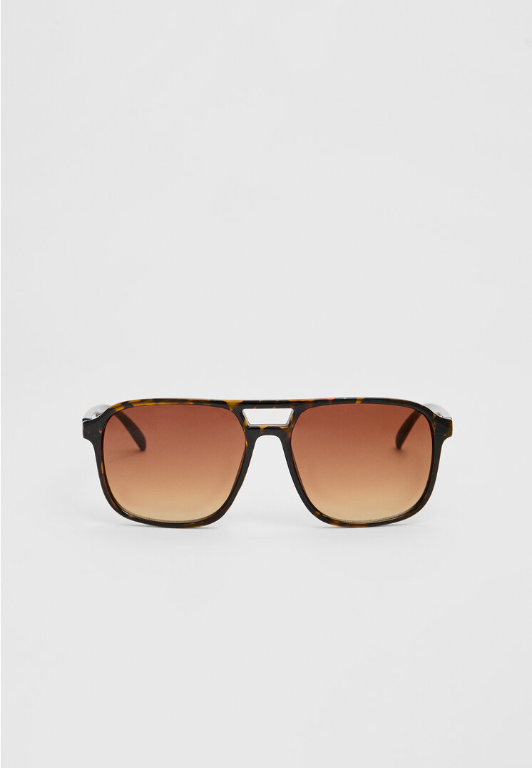 Stradivarius Ochelari De Soare În Stil Retro Maro Os