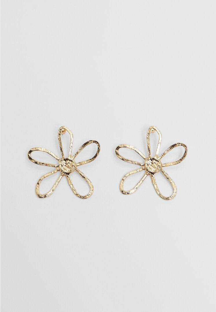 Stradivarius Cercei Floare Auriu Os