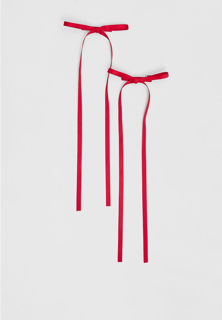 Stradivarius Set De 2 Funde Lungi Roșu Os