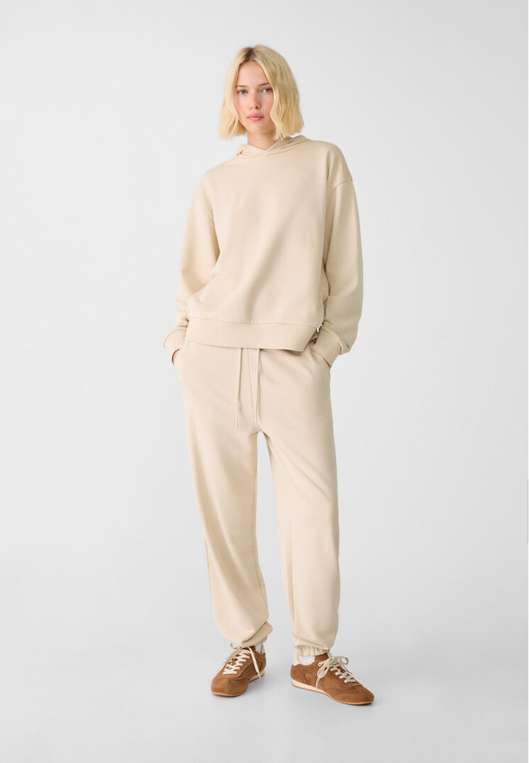 Stradivarius Pantaloni Jogger Flaușați Piatră L