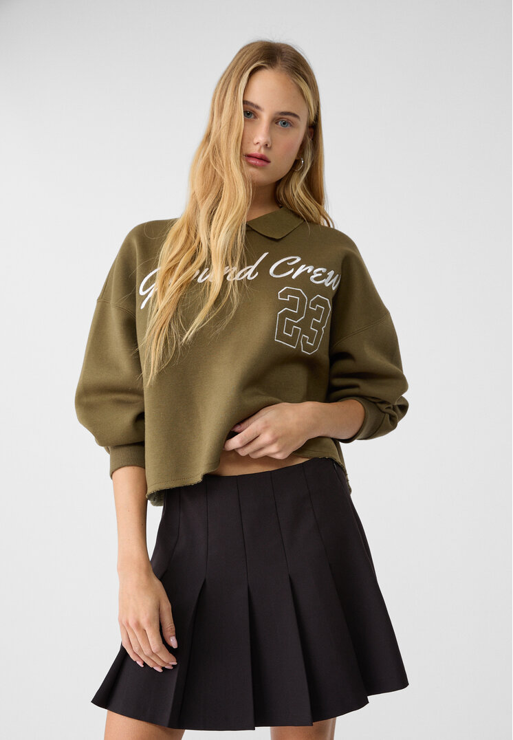 Stradivarius Fustă Mini Clini Negru L