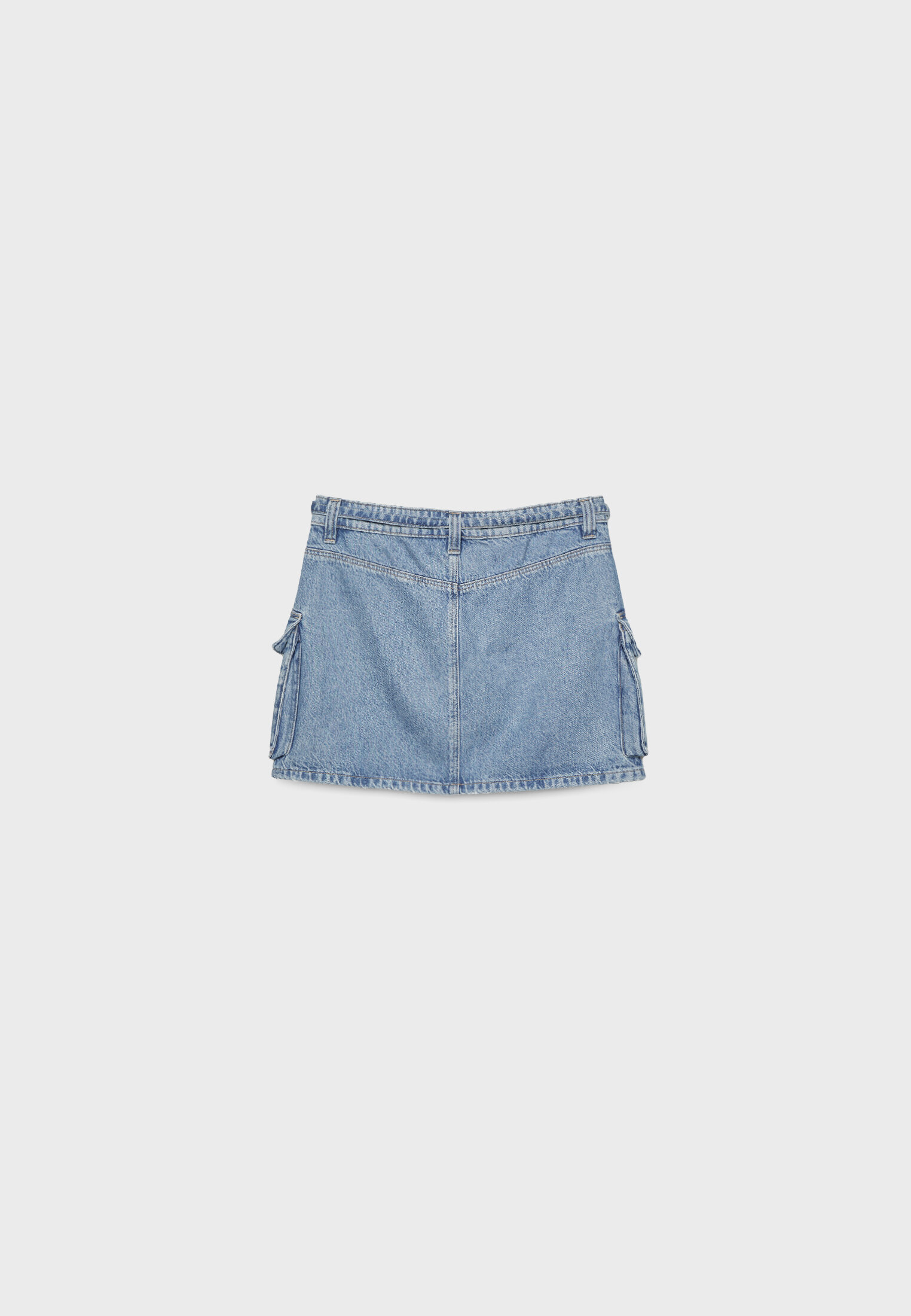 Denim cargo mini skirt - Women 