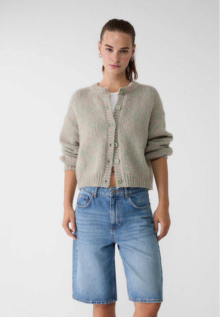 Stradivarius Jorts Tip Bermude Din Denim Denim Albastru 44
