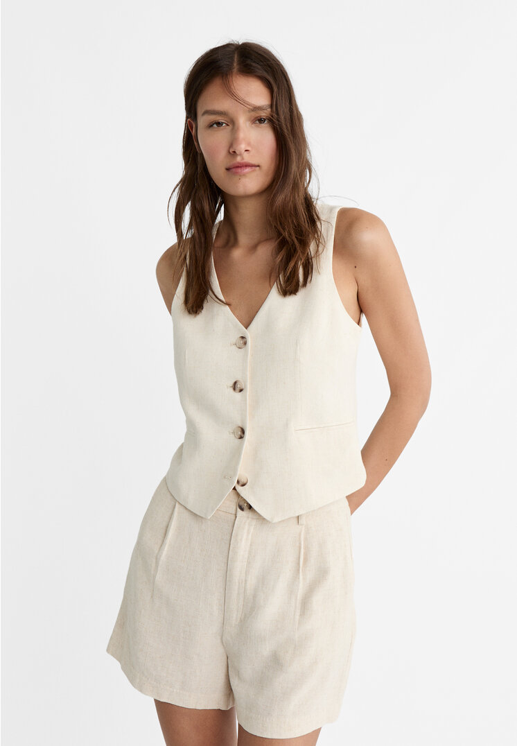 Stradivarius Pantaloni Scurți Vaporoși Cu In Piatră 32