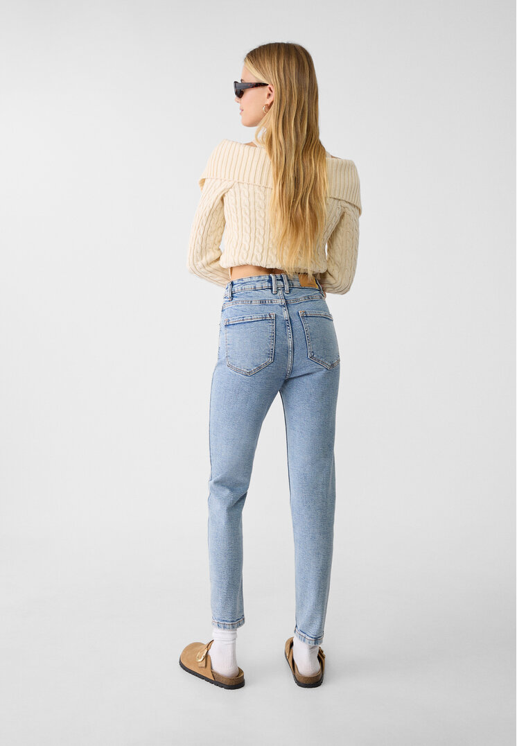 Retailer stradivarius mom jean