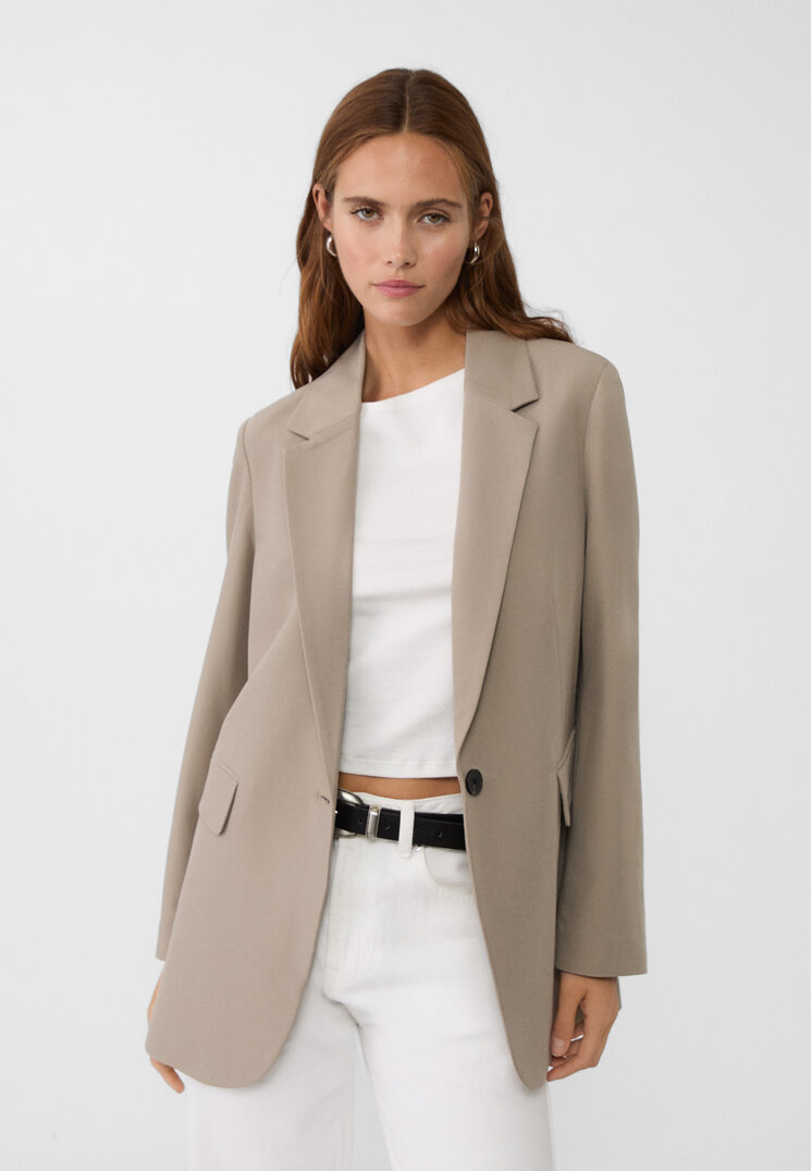 Stradivarius Blazer Regular Fit Maro S