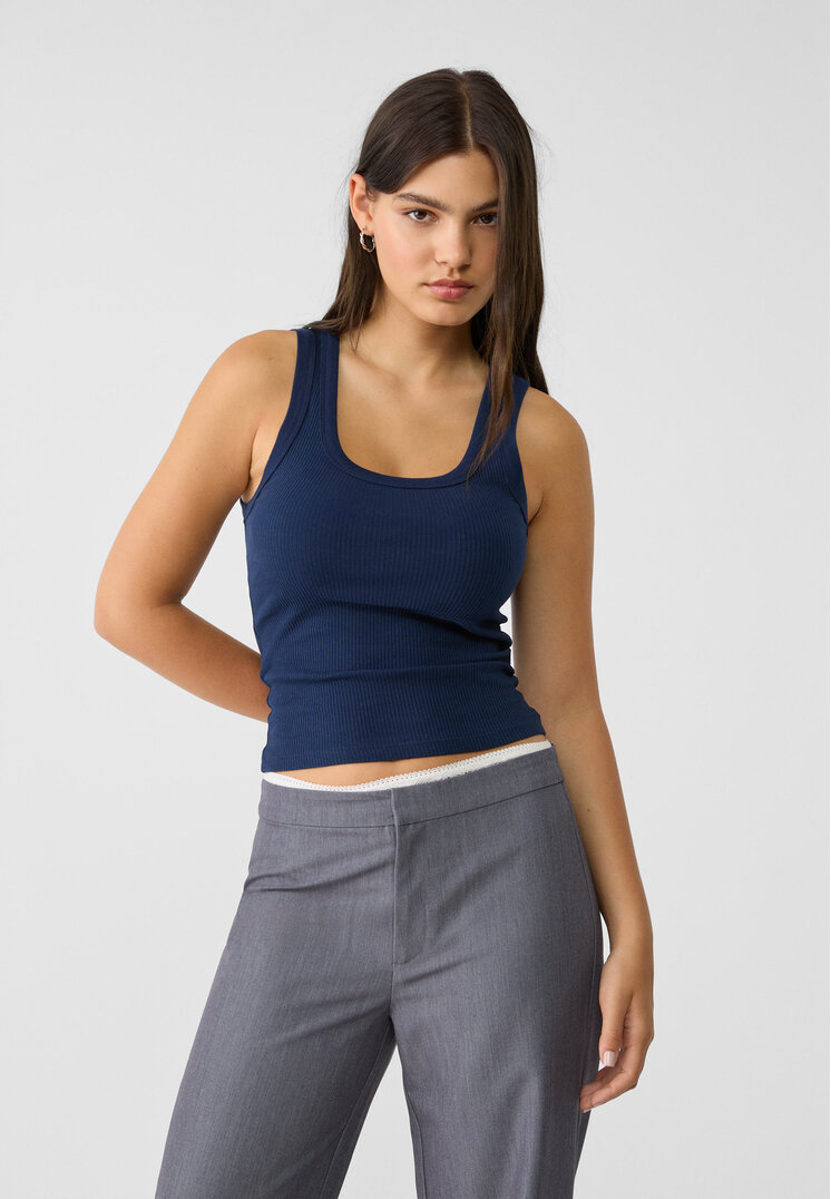 Stradivarius Maiou Reiat Bleumarin M