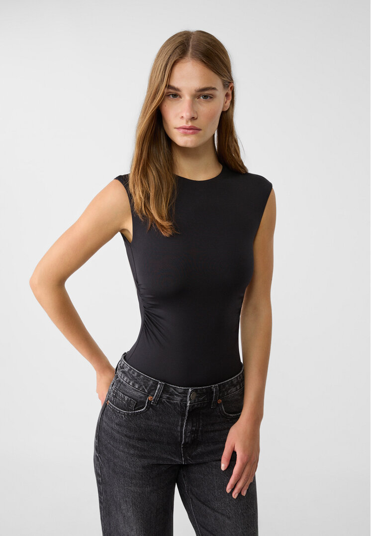 Stradivarius Body Spate Gol Negru M
