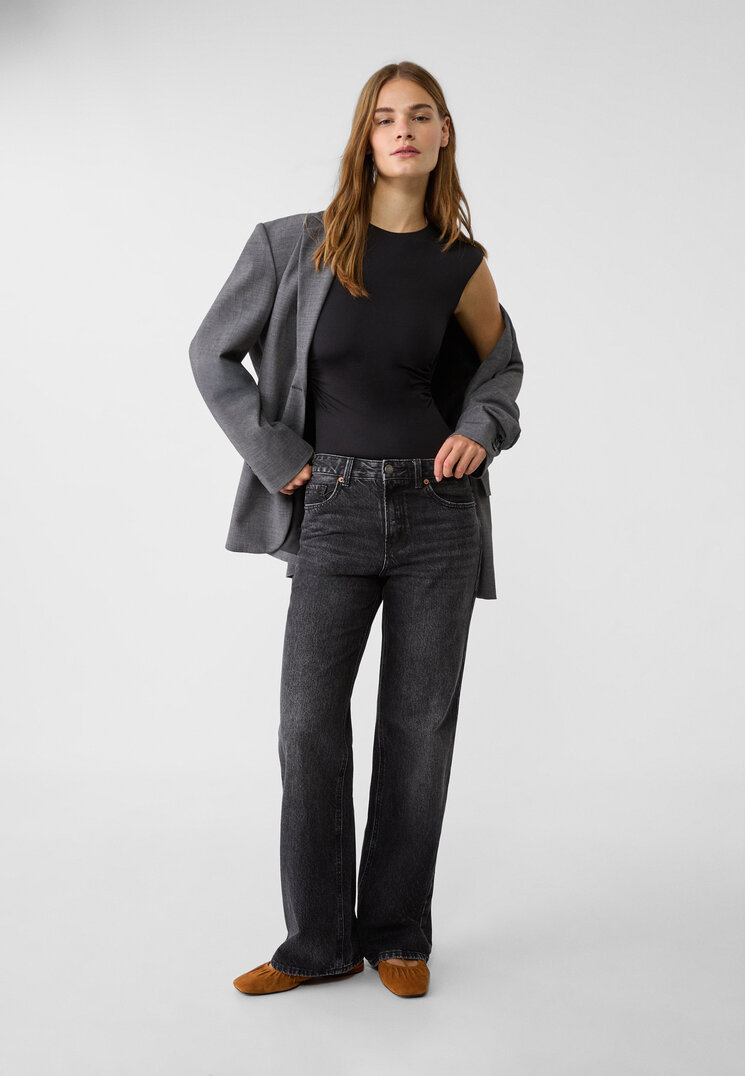 Stradivarius Body schiena scoperta  Nero L