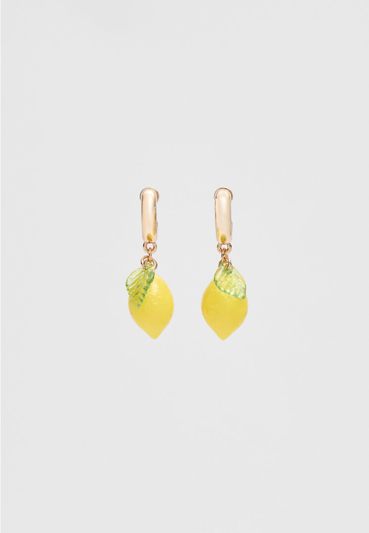 

Stradivarius Ohrringe mit Zitronen-Charm Goldfarben OS