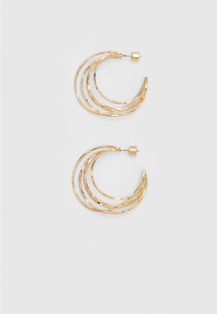 

Stradivarius Reifohrringe mit Kreisen Goldfarben OS