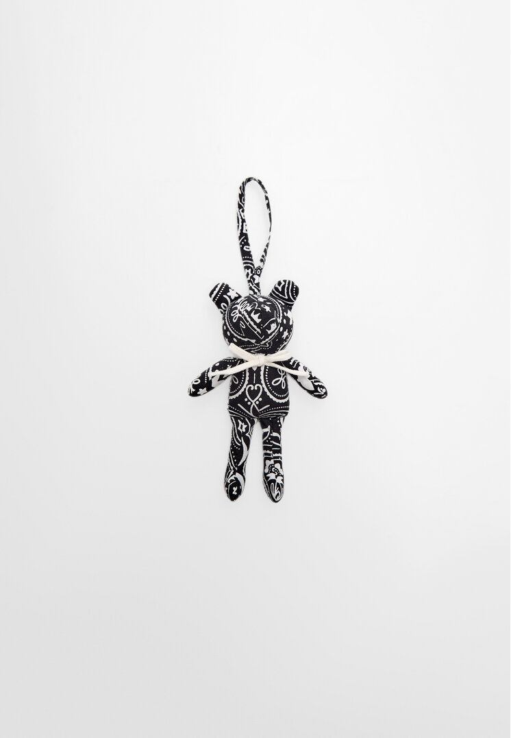 Stradivarius Amuletă Urs Cu Fundă Negru Os