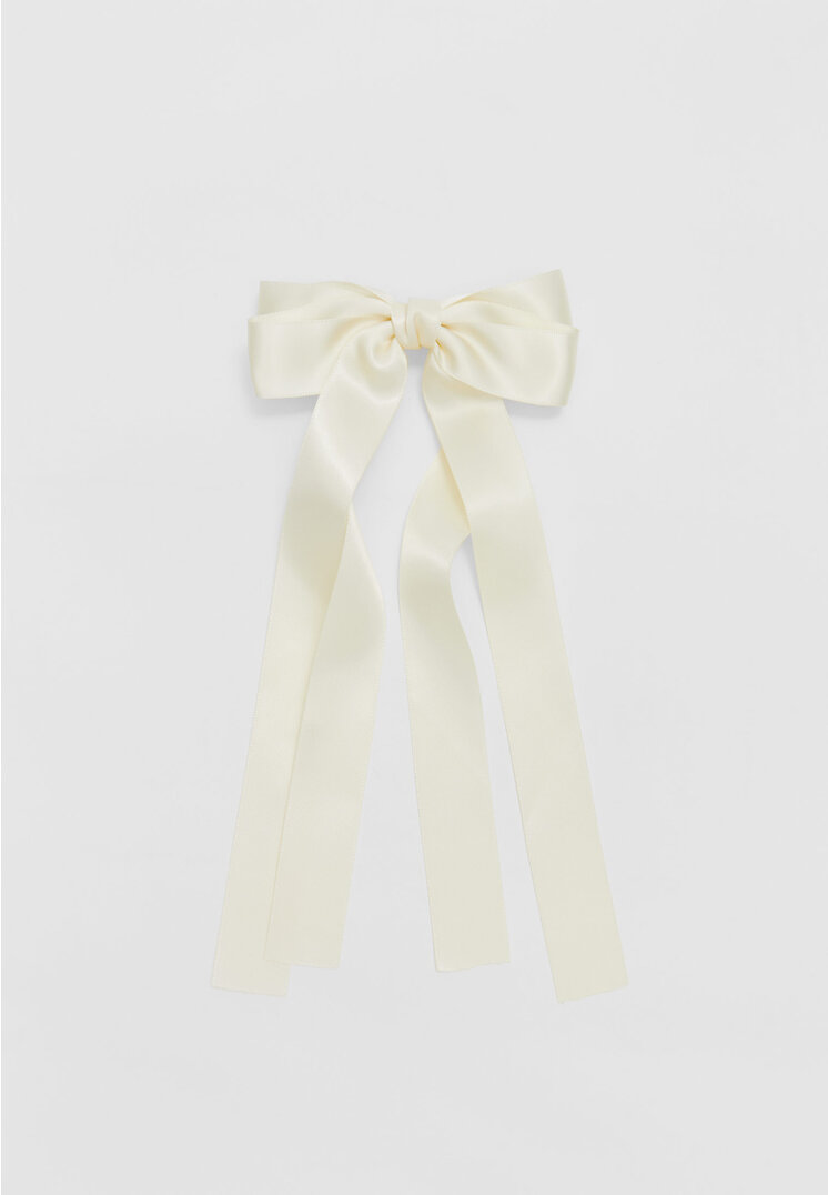 Stradivarius Fundă Dublă Din Satin Ecru Os