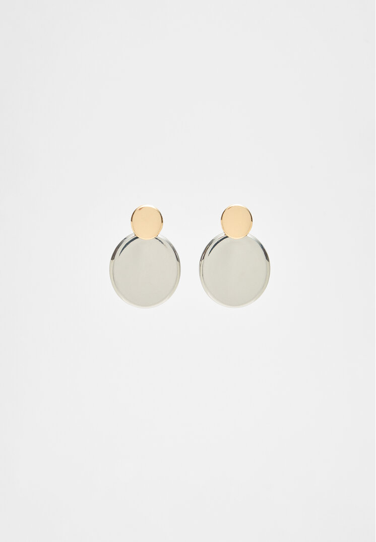 

Stradivarius Ovale Ohrringe Grau OS