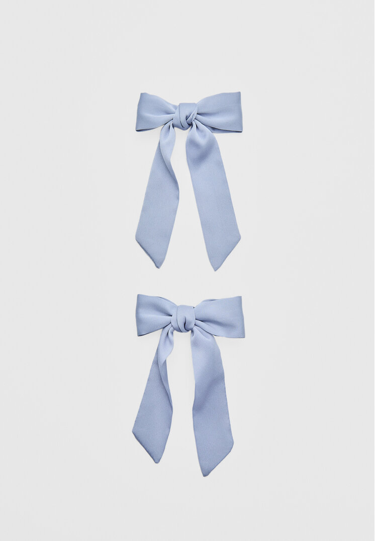 

Stradivarius 2er-Set Haarschleifen Blau OS