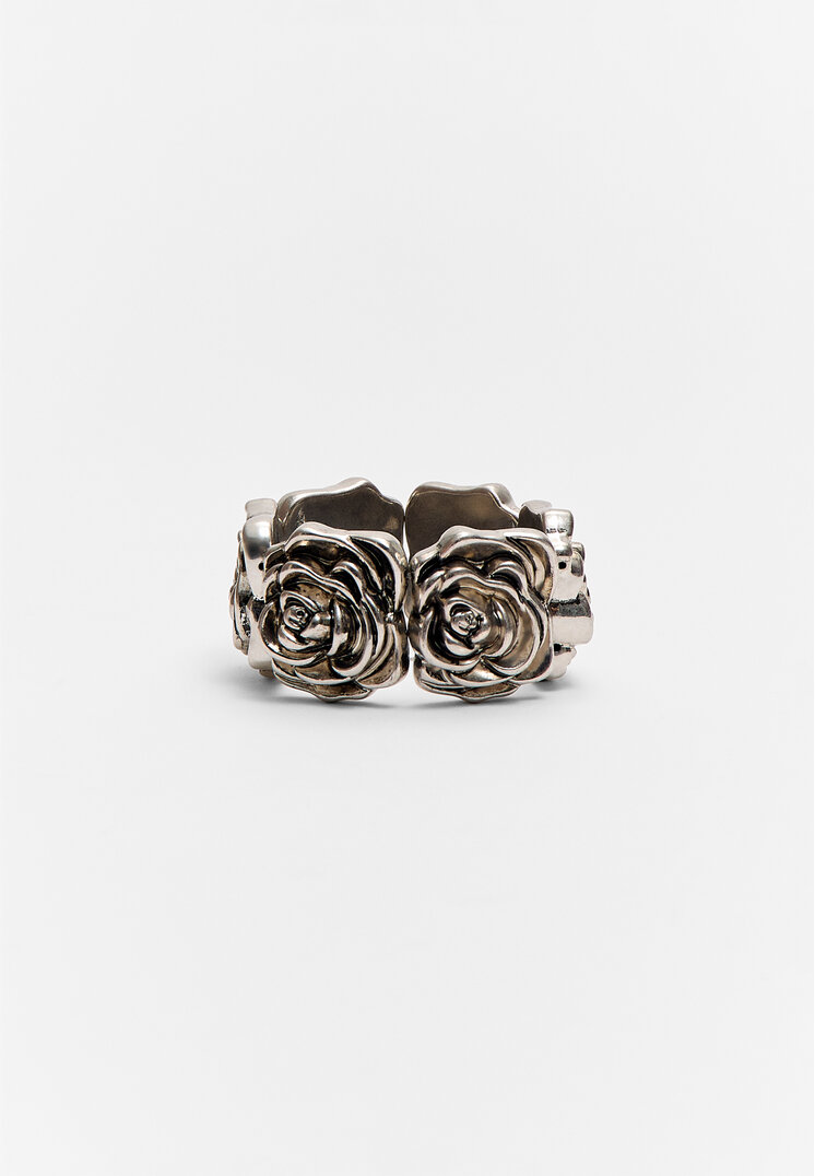 

Stradivarius Armband mit Rosen Grau OS