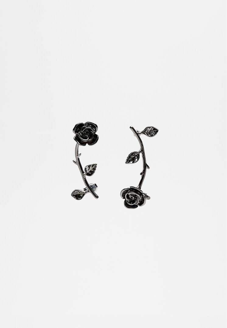 

Stradivarius Earcuff-Ohrring rosa Grau OS