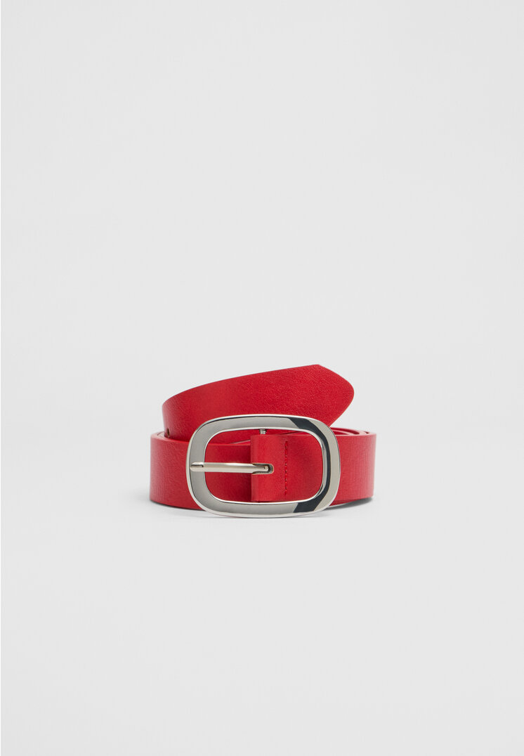 

Stradivarius Gürtel mit ovaler Schnalle Rot 80