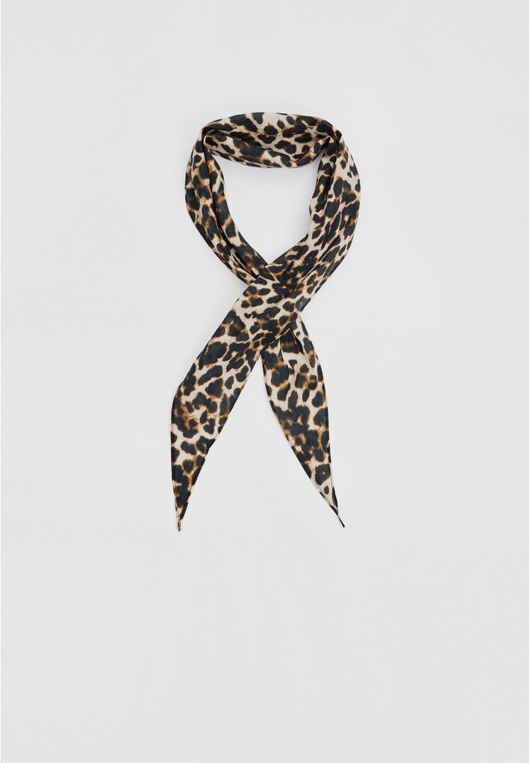 Stradivarius Bentiță Leopard Ocru Os