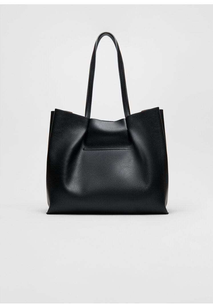 

Stradivarius Miękka torba shopper Czarny OS